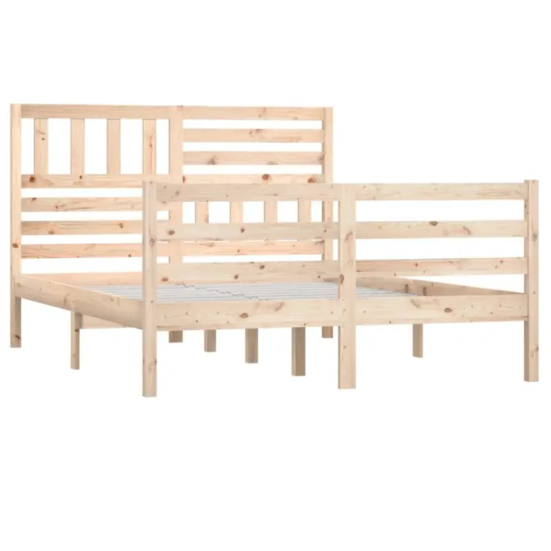 Bedframe van massief grenenhout met tijdloos ontwerp voor slaapkamer - Bedden & bedframes
