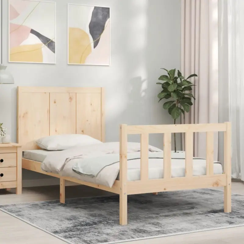 Bedframe van massief grenenhout voor een comfortabele slaapkamer - Bedden & bedframes