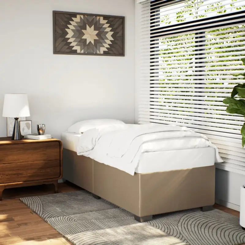 Bedframe van massief Grenenhout voor een duurzame en stijlvolle slaapkamer - Cappuccino / 90 x 190 cm - Bedden &