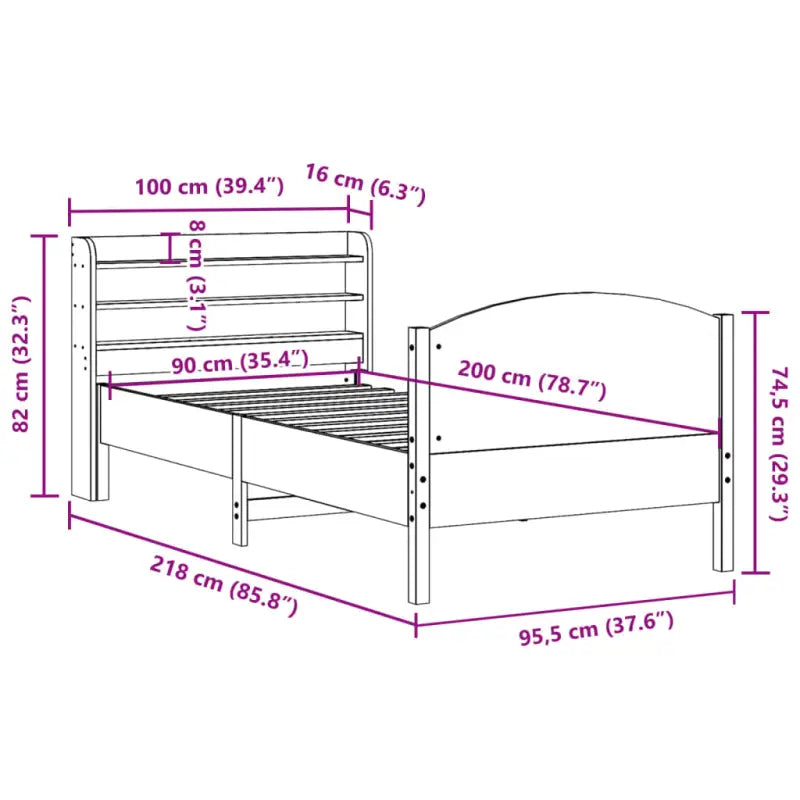 Bedframe van massief grenenhout voor een stabiele nachtrust - Bedden & bedframes