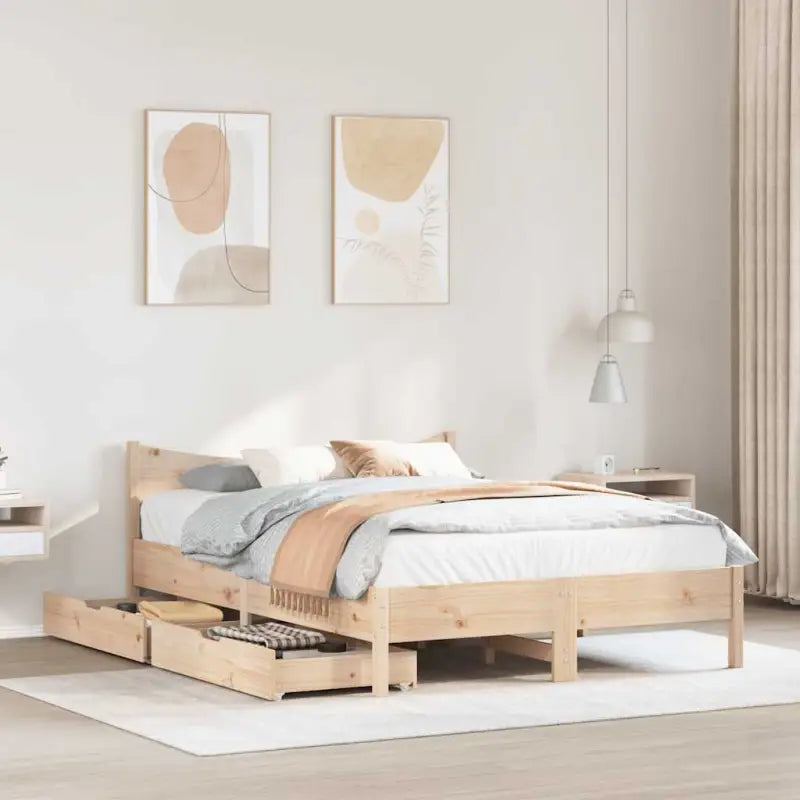 Bedframe van massief grenenhout voor een stabiele nachtrust - Bedden & bedframes