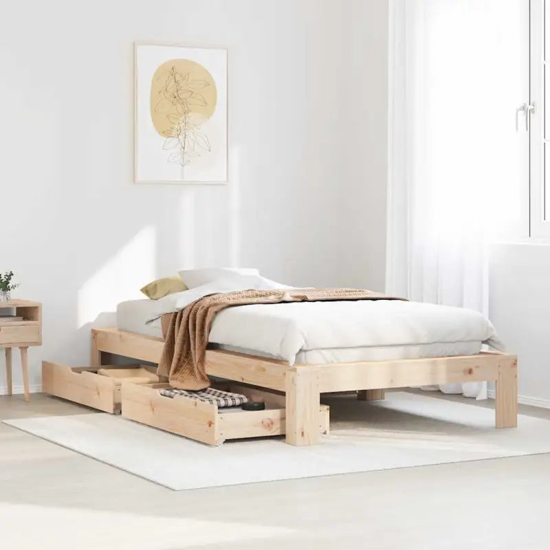 Bedframe van massief grenenhout voor een stabiele nachtrust - Bedden & bedframes