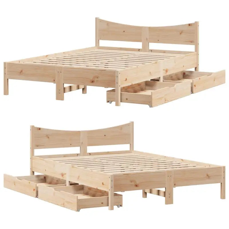 Bedframe van massief grenenhout voor een stabiele nachtrust - Bedden & bedframes