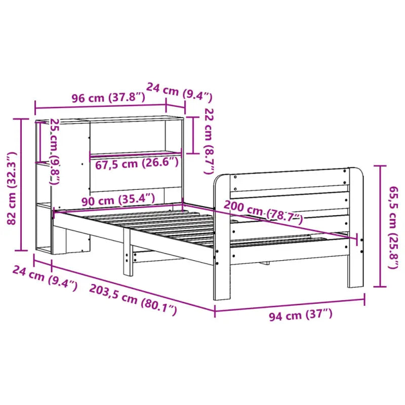 Bedframe van massief grenenhout voor een stabiele nachtrust - Bedden & bedframes