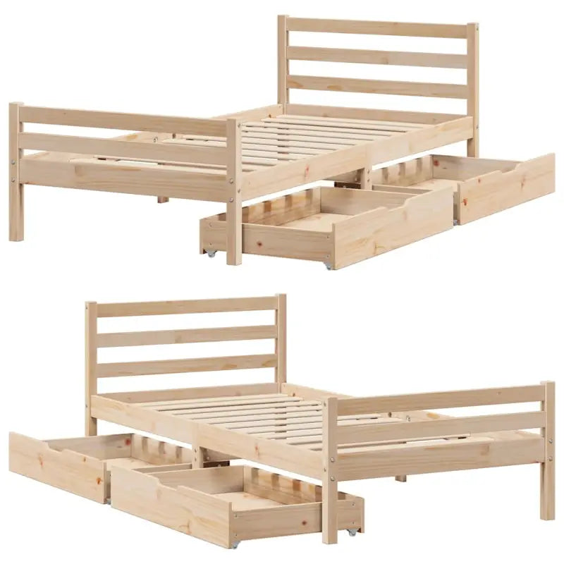 Bedframe van massief grenenhout voor een stabiele slaapplek - Bedden & bedframes