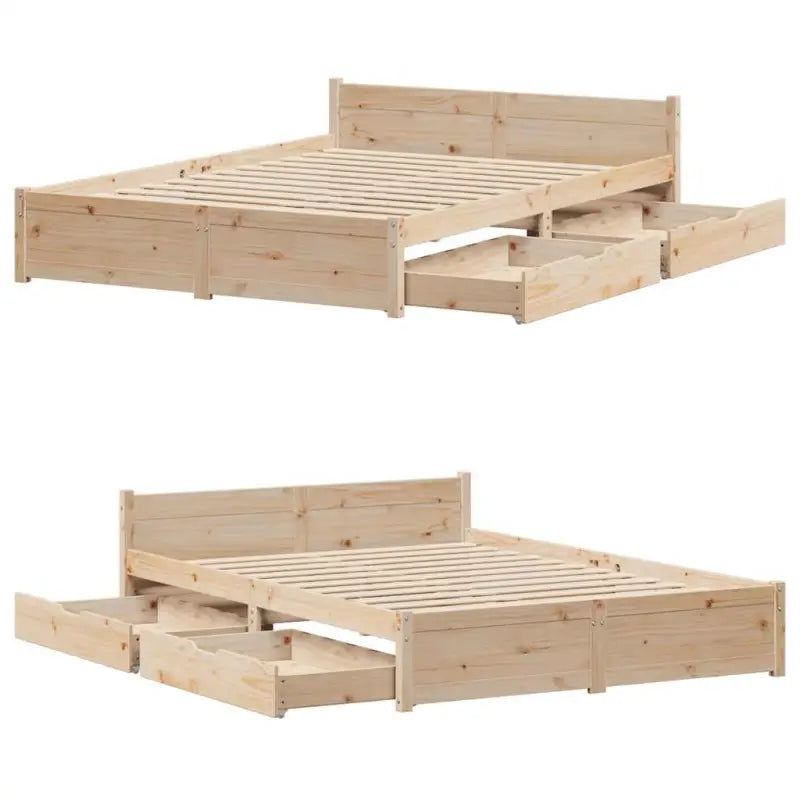 Bedframe van massief grenenhout voor een stevige en duurzame slaapruimte - Bedden & bedframes