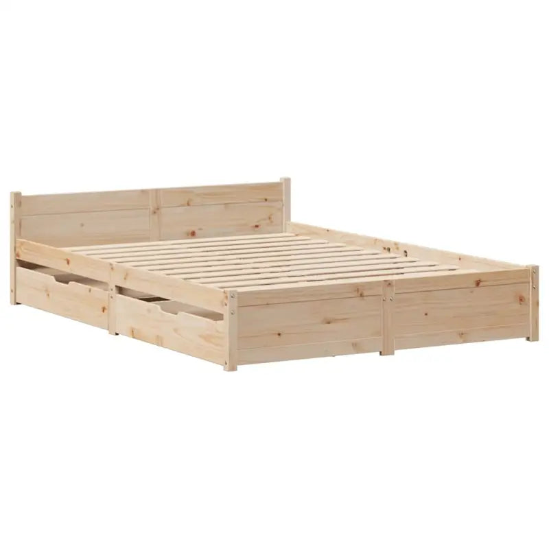 Bedframe van massief grenenhout voor een stevige en duurzame slaapruimte - Bedden & bedframes