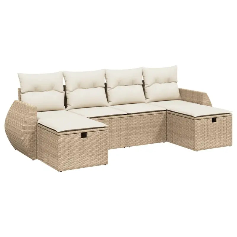 Beige Lounge Banken van Gepoedercoat Staal voor Buitenruimte - Tuinsets