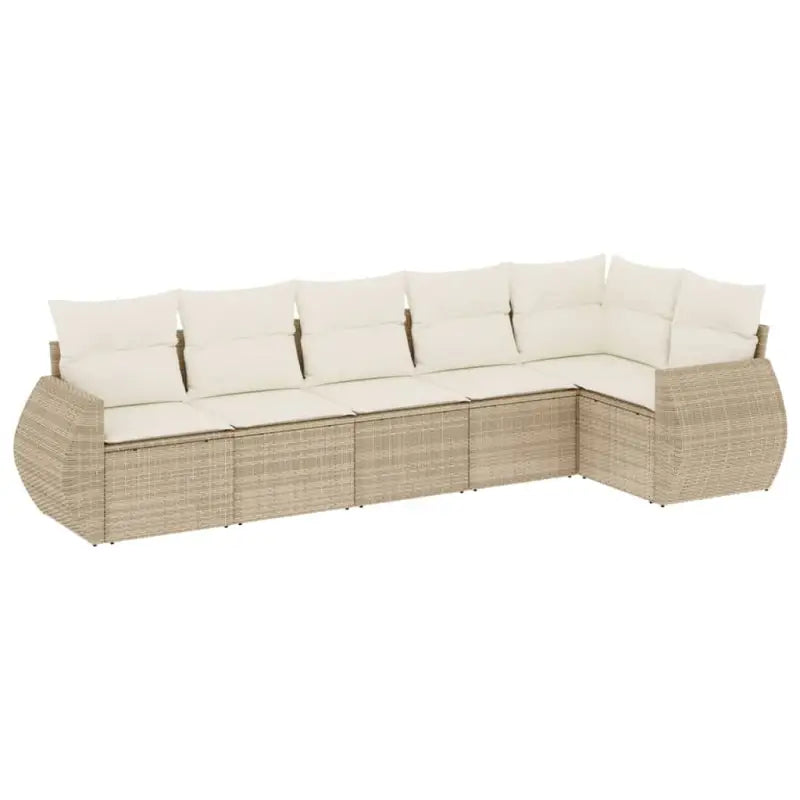 Beige loungeset van gepoedercoat staal met ideale afmetingen voor tuin - Tuinsets