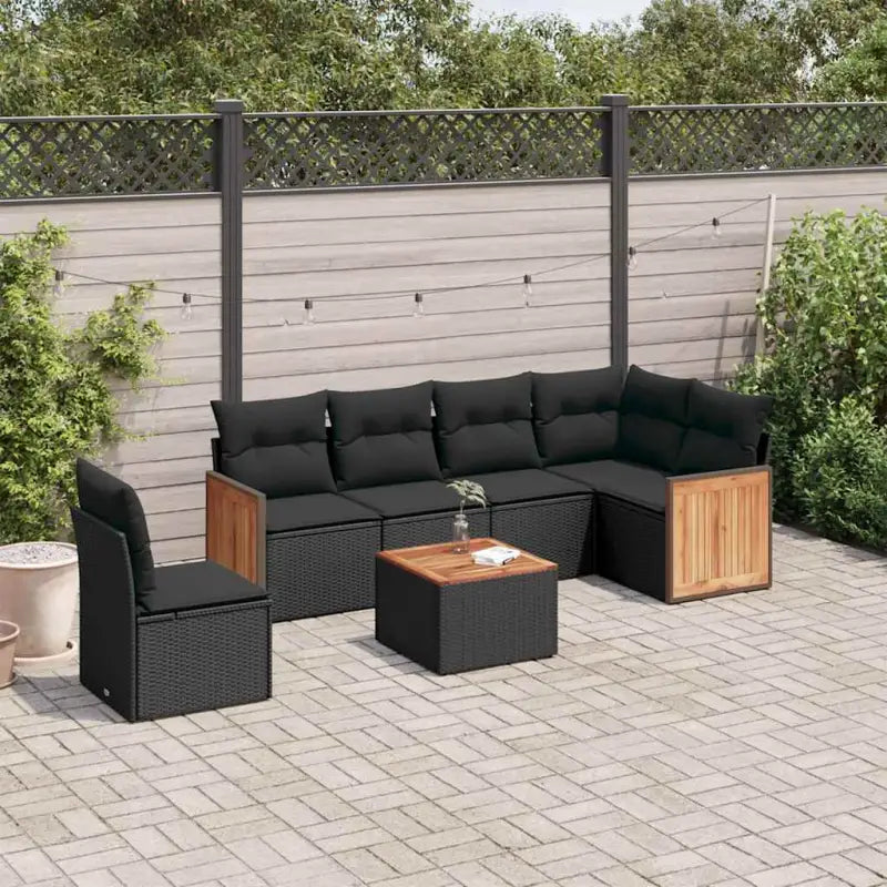 Beige tuinset met waterdichte tas en gepoedercoat staal voor buitenplezier - Zwart / Met tafel - Tuinsets
