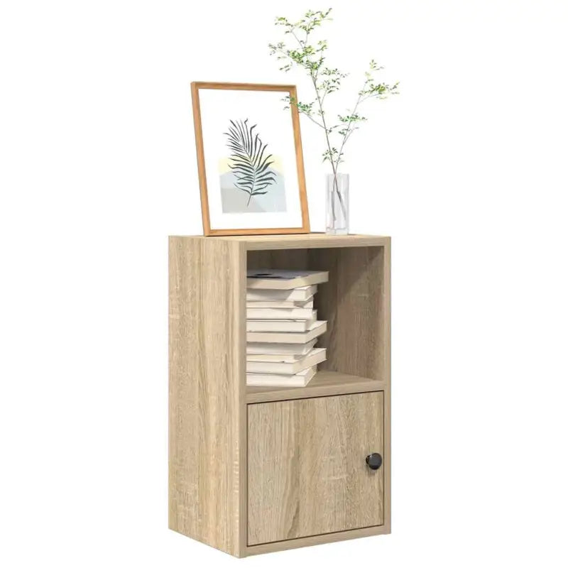 Beukenboekenkast van bewerkt hout voor stijl en functionaliteit - Sonoma eiken / 1 / 52 cm - Boekenkasten