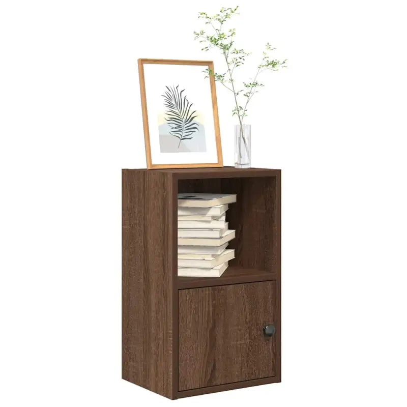 Beukenboekenkast van bewerkt hout voor stijl en functionaliteit - bruin eikenkleur / 1 / 52 cm - Boekenkasten
