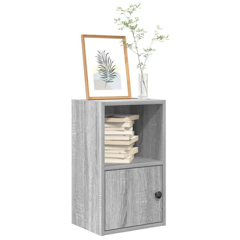 Beukenboekenkast van bewerkt hout voor stijl en functionaliteit - Grijs sonoma / 1 / 52 cm - Boekenkasten