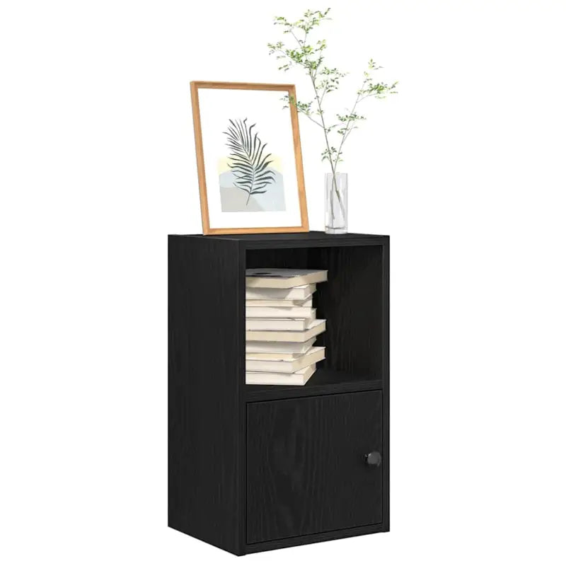 Beukenboekenkast van bewerkt hout voor stijl en functionaliteit - Zwart / 1 / 52 cm - Boekenkasten
