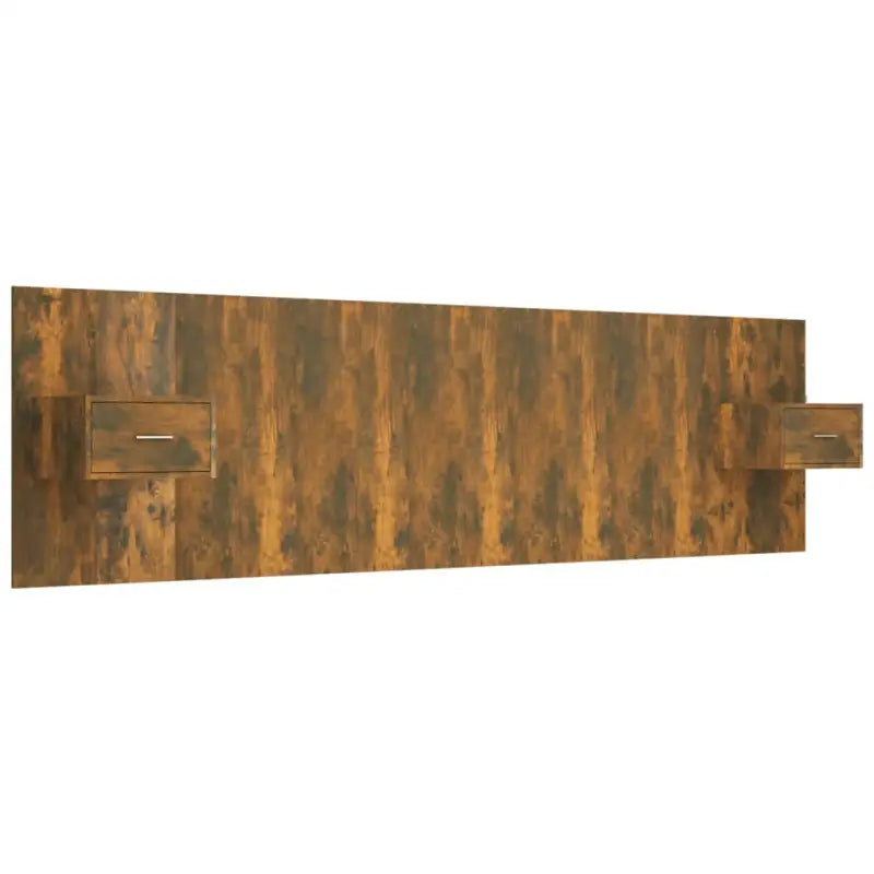 Bewerk hout hoofdborden en voetborden met kastjes voor een klassieke uitstraling - Gerookt eiken / 1 / 1 lade