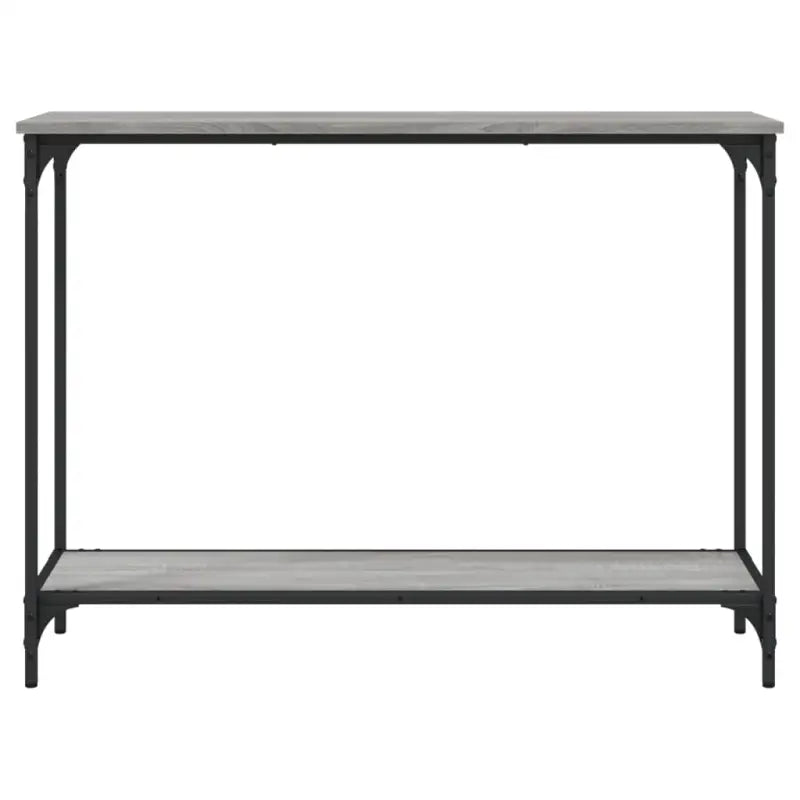 Bijzettafel met bewerkt hout en metalen frame met verstelbare poten - Bijzettafels