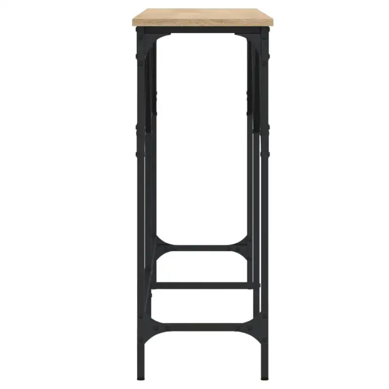 Bijzettafel met bewerkt hout en metalen frame voor elke ruimte - Bijzettafels