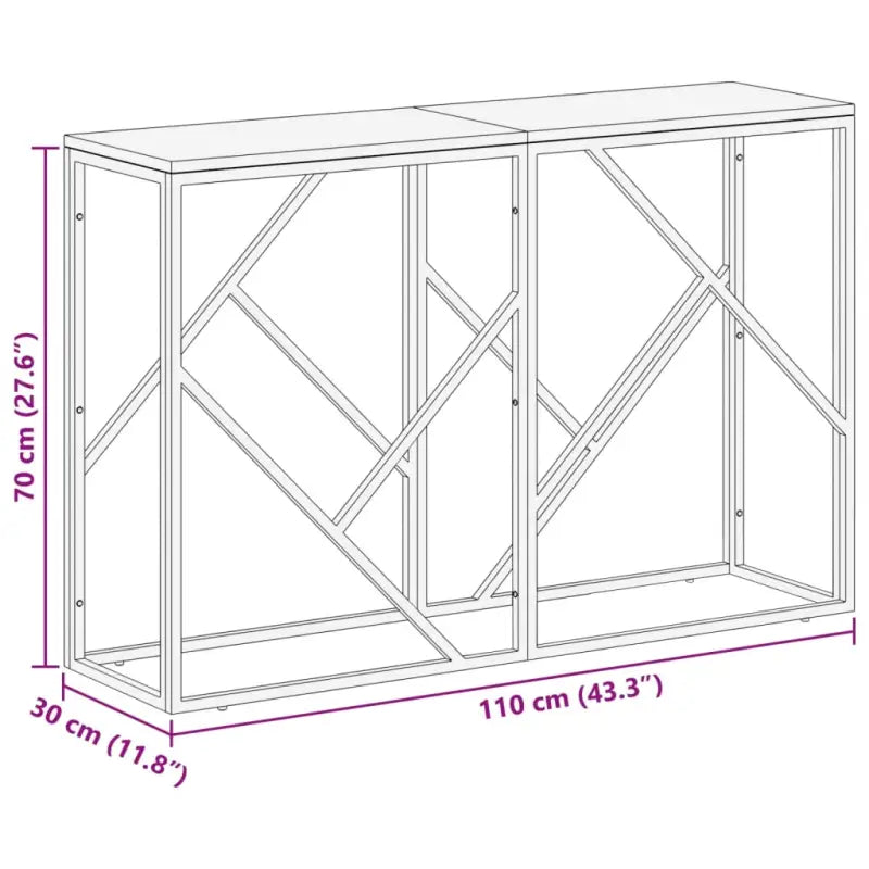 Bijzettafel met massief gerecycled hout voor stijlvolle woonruimte - Bijzettafels