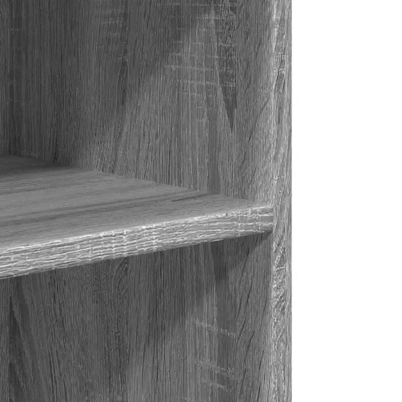 Bijzettafel van bewerkt hout in grijs sonoma eiken stijl - Archiefkasten