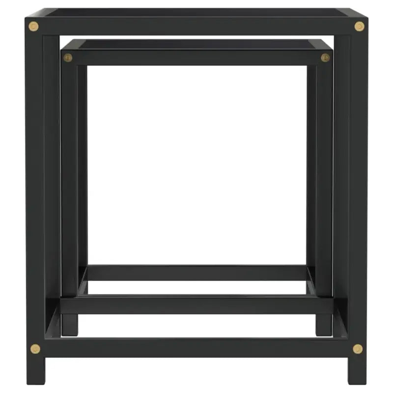 Bijzettafels van industriële stijl met gepoedercoat staal - Bijzettafels