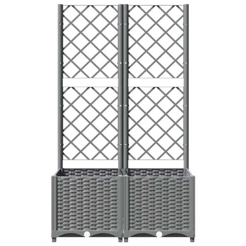 Bloempot met latwerk voor klimplanten in tuin of terras - Bloempotten & plantenbakken