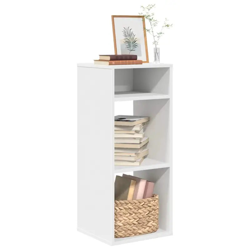 Boekenkast van bewerkt hout in grijs sonoma stijl - Wit / 34 x 31 x 80 cm / 1 - Boekenkasten
