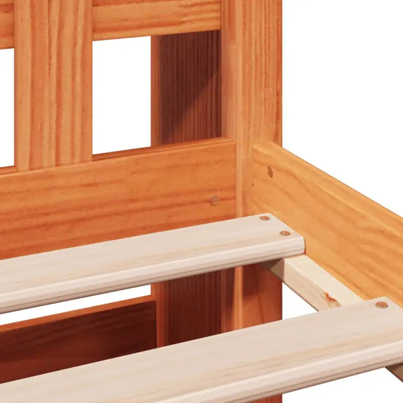 Boekenkastbed in massief grenenhout met perfecte totale afmetingen - Bedden & bedframes