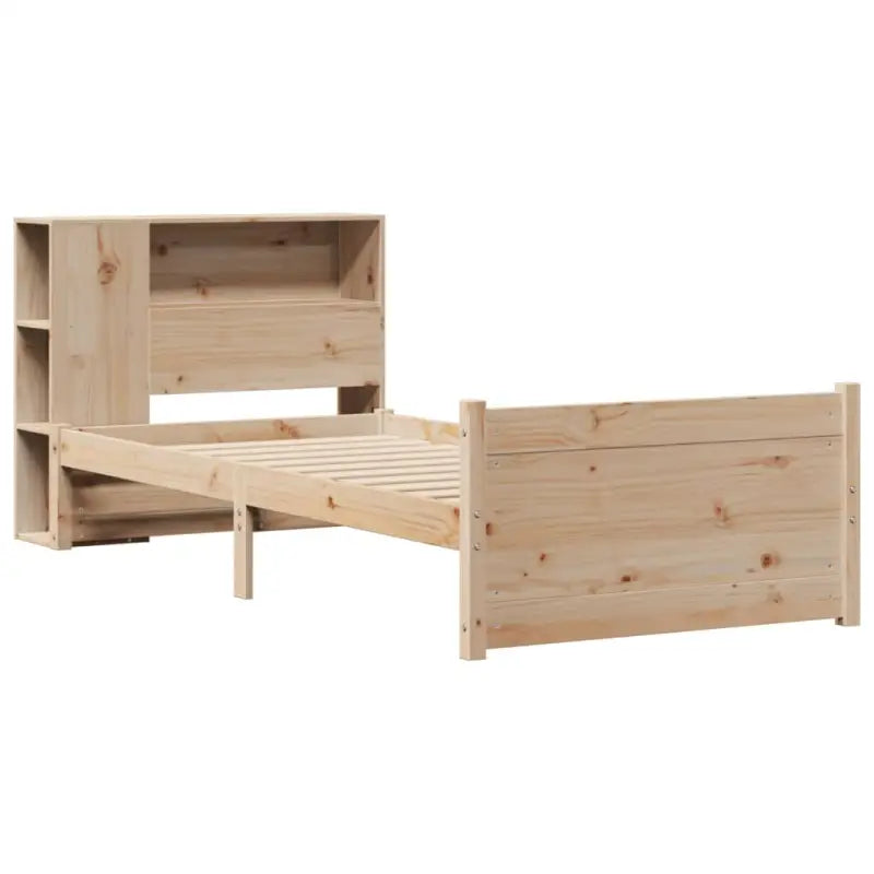 Boekenkastbed met massief grenenhout en ideale totale afmetingen - Bedden & bedframes