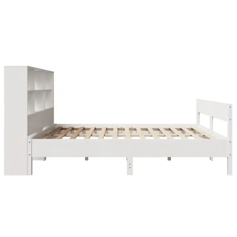 Boekenkastbed met massief grenenhout en ideale totale afmetingen - Bedden & bedframes