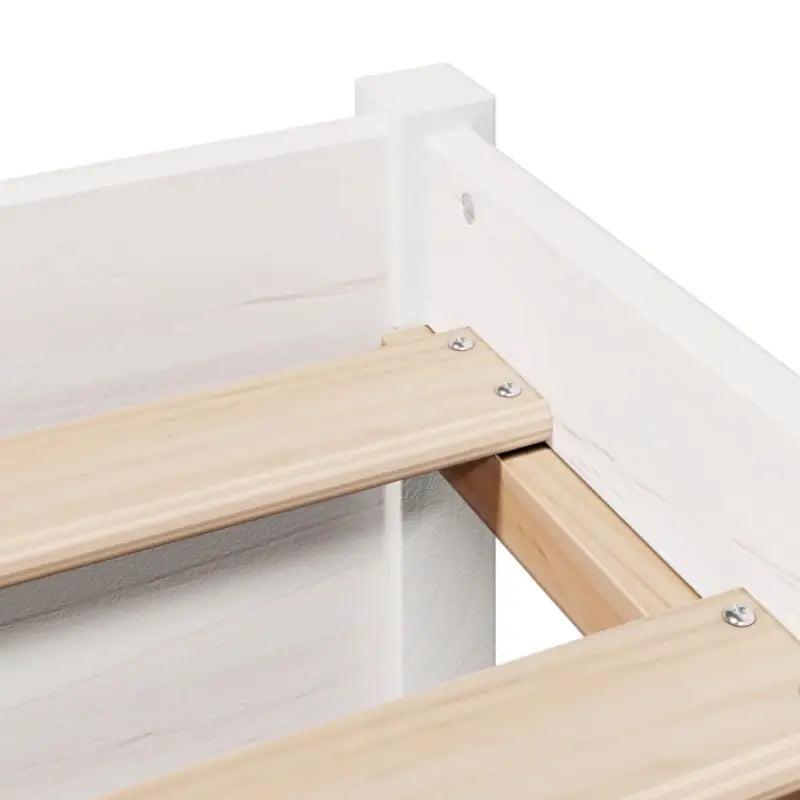 Boekenkastbed van massief Grenenhout met grote totale afmetingen - Bedden & bedframes