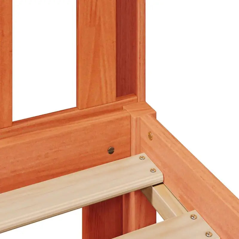 Boekenkastbed van massief grenenhout met grote totale afmetingen - Bedden & bedframes