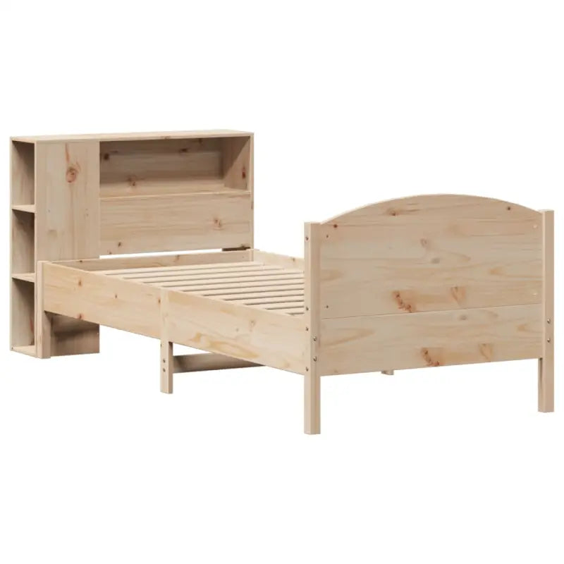 Boekenkastbed van massief grenenhout met ideale totale afmetingen - Bedden & bedframes