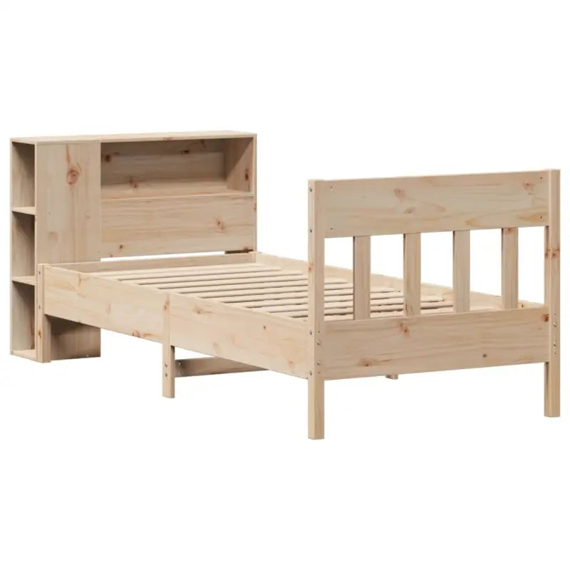 Boekenkastbed van massief grenenhout met ideale totale afmetingen - Bedden & bedframes