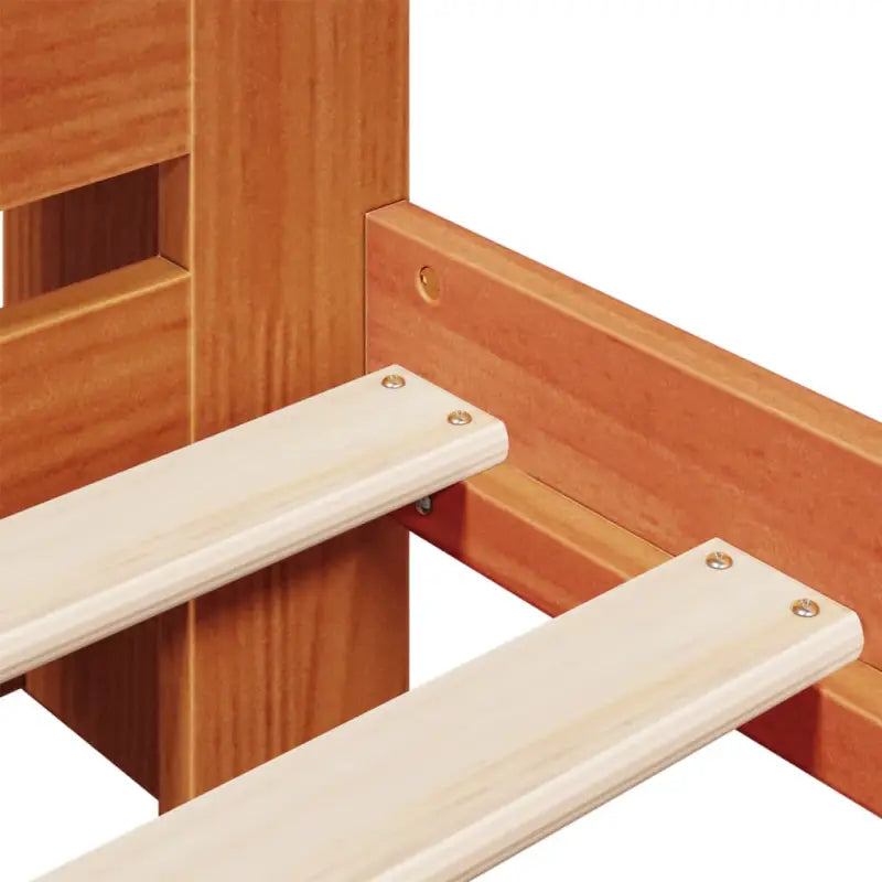 Boekenkastbed van massief grenenhout met ideale totale afmetingen - Bedden & bedframes