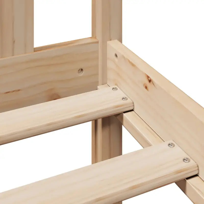 Boekenkastbed van massief grenenhout met ideale totale afmetingen - Bedden & bedframes