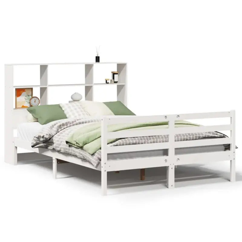 Boekenkastbed van massief grenenhout met optimale totale afmetingen - Bedden & bedframes
