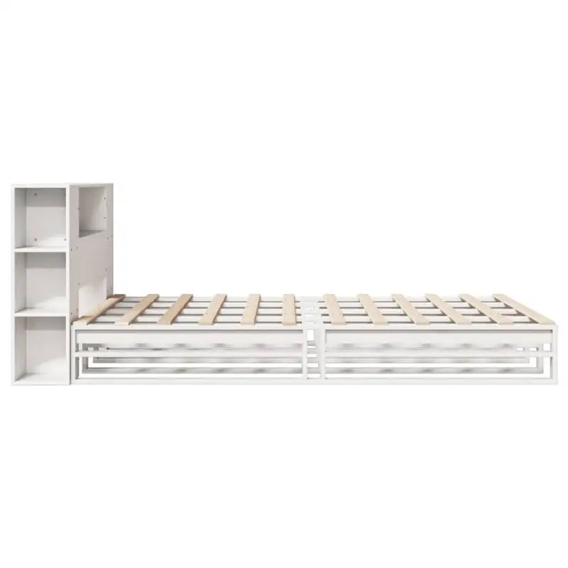 Boekenkastbed van massief grenenhout met optimale totale afmetingen - Bedden & bedframes