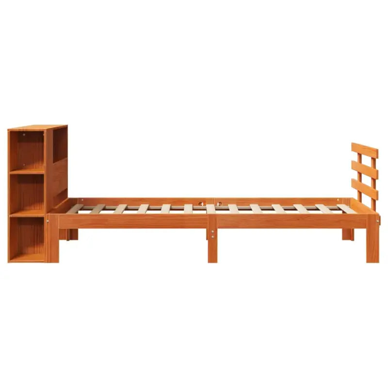 Boekenkastbed van massief grenenhout met optimale totale afmetingen - Bedden & bedframes