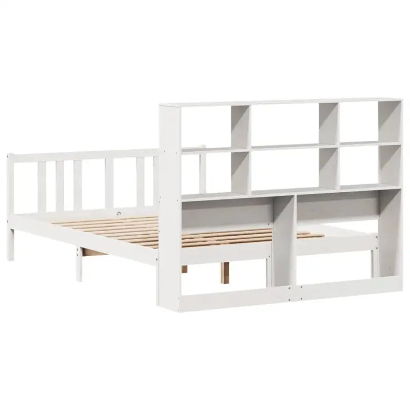 Boekenkastbed van massief grenenhout met optimale totale afmetingen - Bedden & bedframes