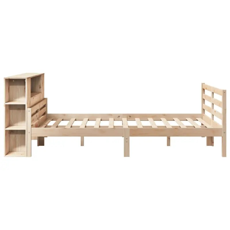 Boekenkastbed van massief grenenhout met perfecte totale afmetingen - Bedden & bedframes
