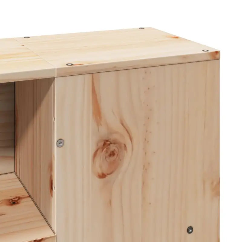 Boekenkastbed van massief grenenhout met perfecte totale afmetingen - Bedden & bedframes