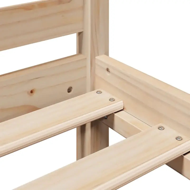 Boekenkastbed van massief grenenhout met perfecte totale afmetingen - Bedden & bedframes