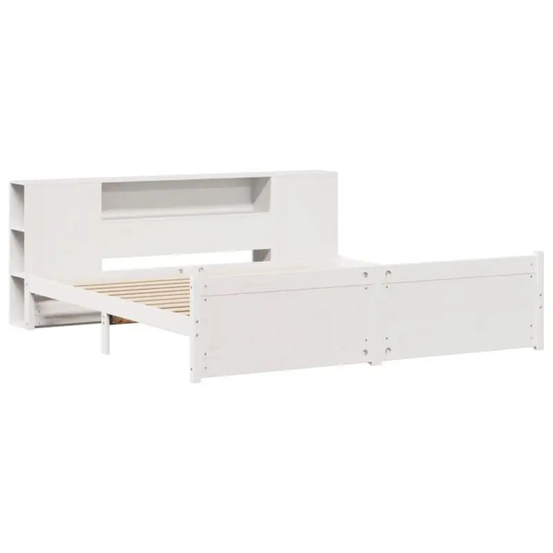 Boekenkastbed van massief grenenhout met ruime totale afmetingen - Bedden & bedframes