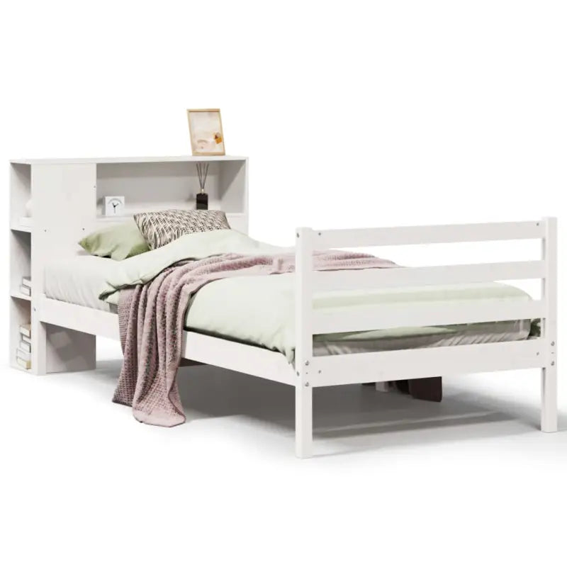 Boekenkastbed van massief grenenhout met ruime totale afmetingen - Bedden & bedframes