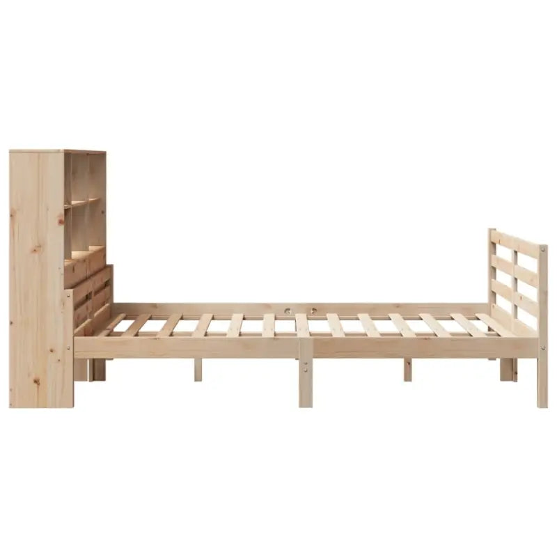Boekenkastbed van massief grenenhout met ruime totale afmetingen - Bedden & bedframes