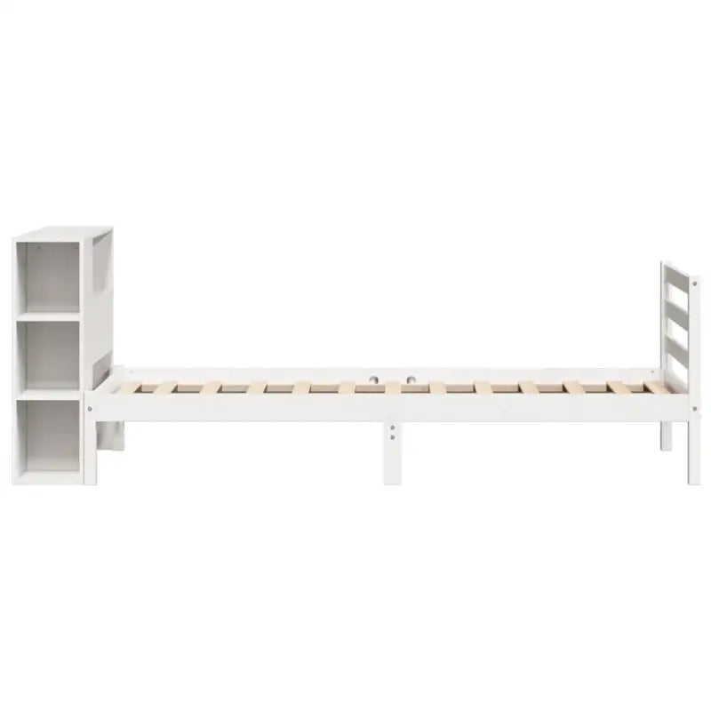 Boekenkastbed van massief grenenhout met ruime totale afmetingen - Bedden & bedframes
