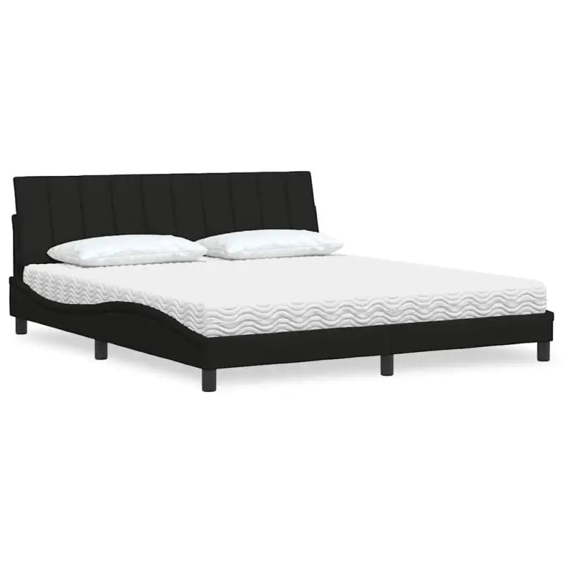 Boxspring nodig slaapcomfort met ademend vermogen en hanko montage vereist - Zwart / 180 x 200 cm - Bedden & bedframes