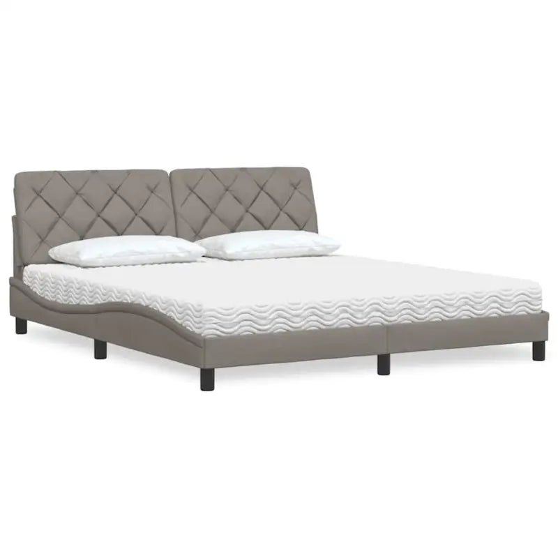 Boxspring nodig voor optimaal slaapcomfort met ademend vermogen - Taupe / 180 x 200 cm - Bedden & bedframes
