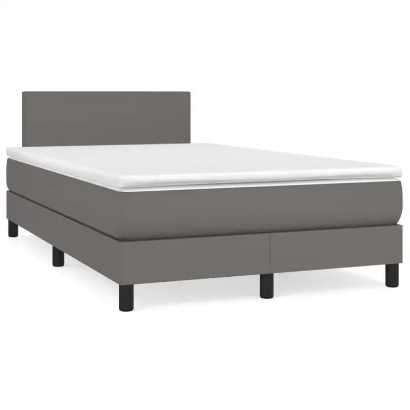 Boxspringbed met grijs materiaal en schuim afmetingen voor optimale rust - Bedden & bedframes