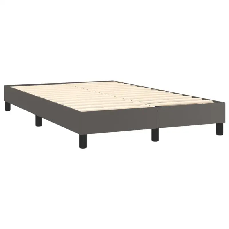 Boxspringbed met grijs materiaal en schuim afmetingen voor optimale rust - Bedden & bedframes